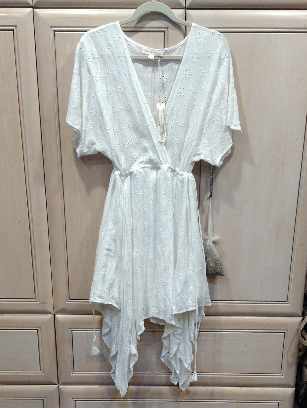 Lovestitch White Eyelet Handkerchief Fairy Dress